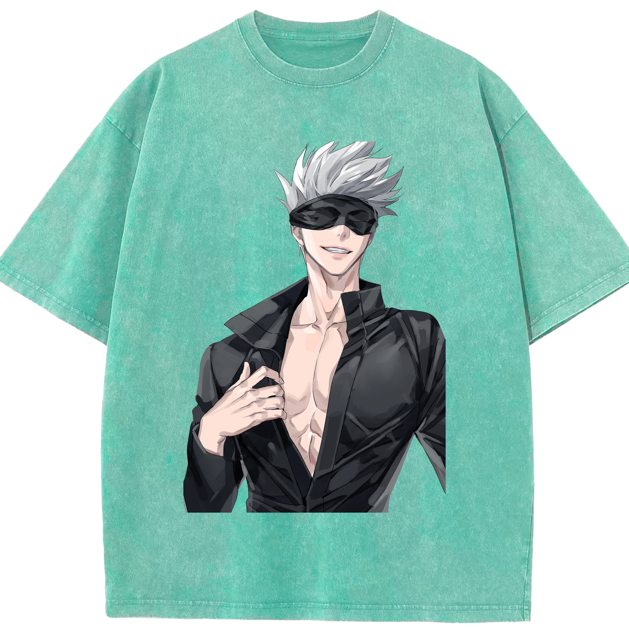 （画像用） 呪術廻戦 Jujutsu Kaisen 綿100% ヴィンテージ風 半袖Tシャツ（フロントプリント）